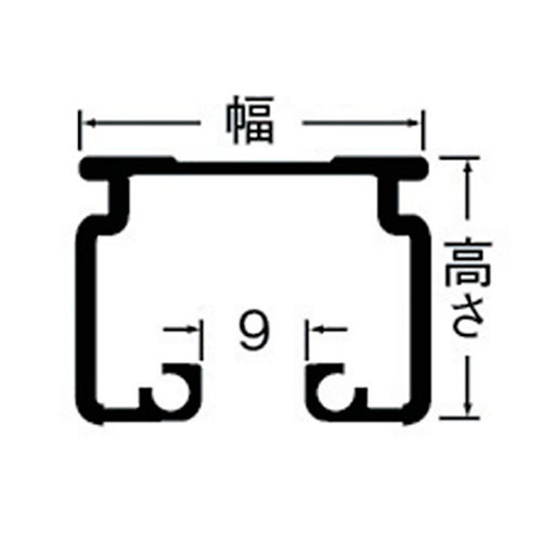 岡田 D30カーブレール 800×800×300R アルミ ブラック製品図面・寸法図