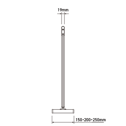 フェデポリマーブル 【透明】 飛沫ブロックスクリーン (幅60×高さ60cm) 製品図面・寸法図-2