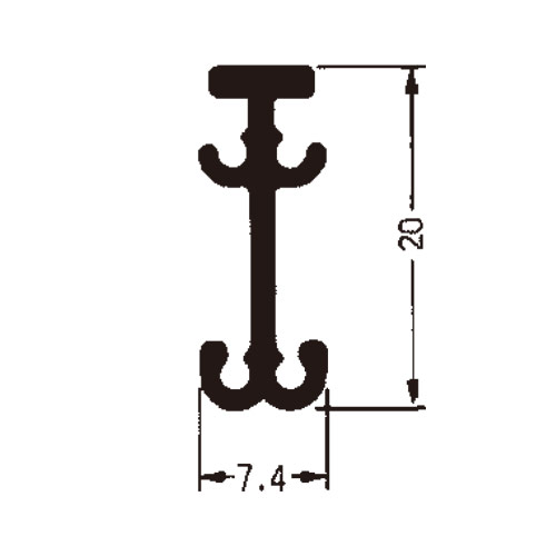 フェデポリマーブル アクティレール 3mセット ナチュラル 製品図面・寸法図-1