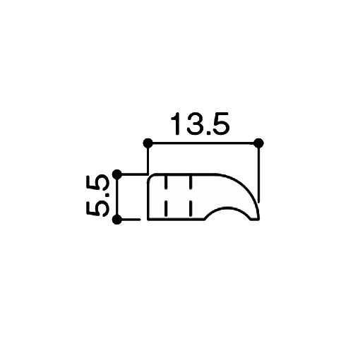 ダイケン ピクチャーレール FR30シリーズランナー用 ワイヤー脱落防止ゴム 製品図面・寸法図