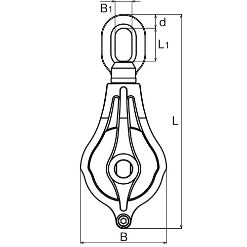 ASANO AKフ?ロックPB II型 (ベアリング入) 製品図面・寸法図