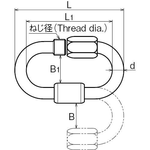 ASANO 回転リング 13mm 製品図面・寸法図