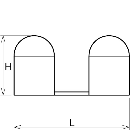 ASANO ロープクランプ 6mm 製品図面･寸法図