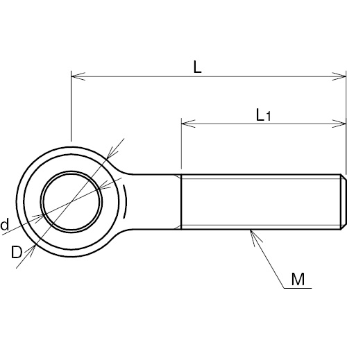 ASANO ロットボルト 5×30mm 製品図面・寸法図