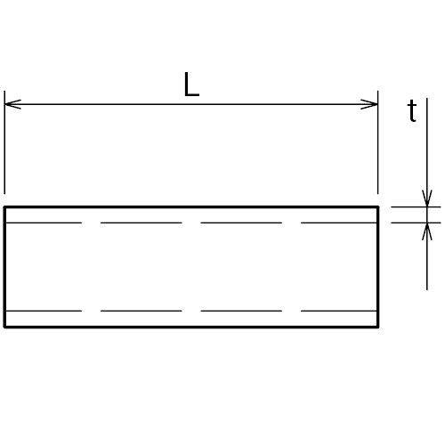ASANO クランプ管 (ステンレス) 1mm 製品図面・寸法図-2
