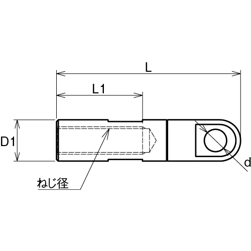 ASANO スイベルナット M8mm 製品図面･寸法図
