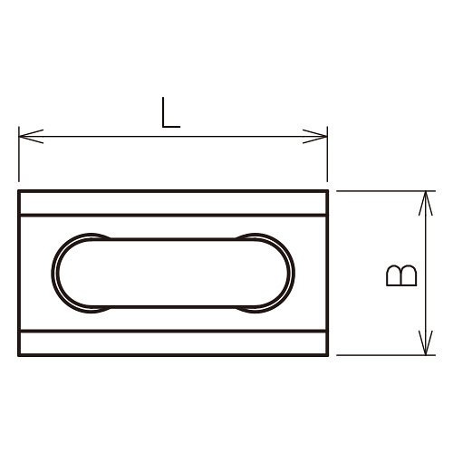 ASANO プレス板型ワイヤークリップ 4mm 製品図面・寸法図-2