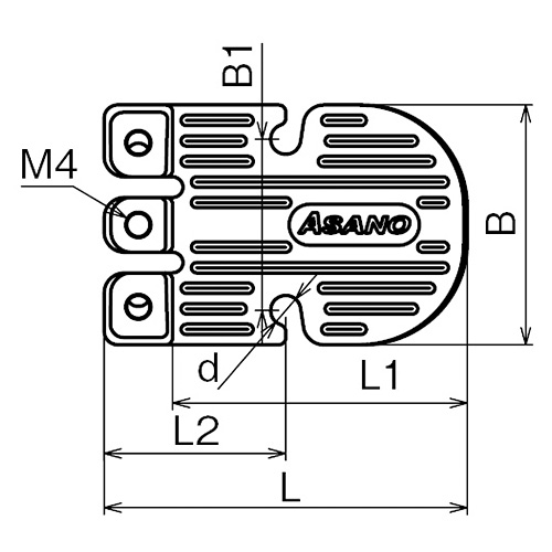 ASANO ベース AK9900 製品図面・寸法図