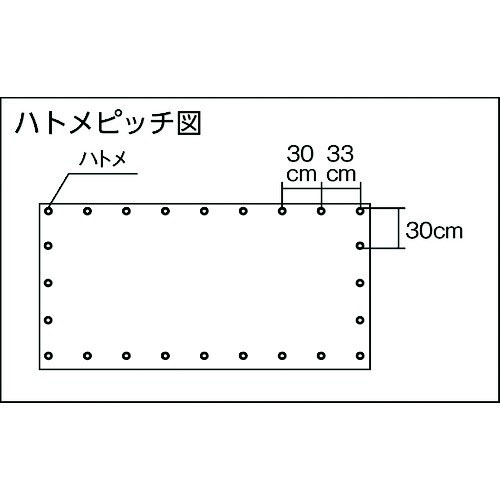 TRUSCO 防音シート1.8×3.4m 製品図面・寸法図