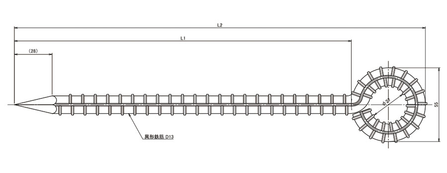 TRUSCO カラー 異形ロープ止め 丸型 スチール 黄/黒 13×1500mm