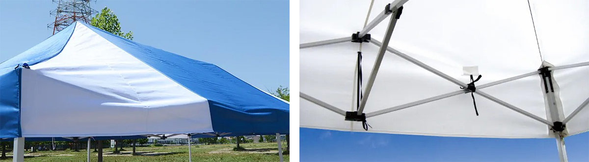 かんたんてんと キングサイズ (3.6m×7.2m) ワンタッチ式イベントテント