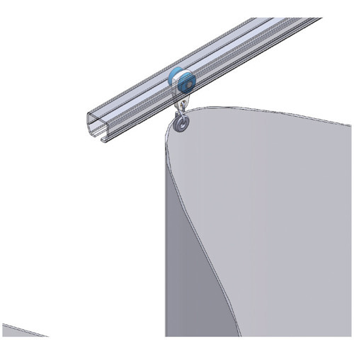 HELM ニコ 21号ドアハンガー用 吊車 カーテン用 使用イメージ