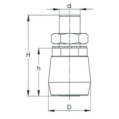 HELM ニコ 23／24号ドアハンガー用ガイドローラー ボルトタイプ 製品図面・寸法図