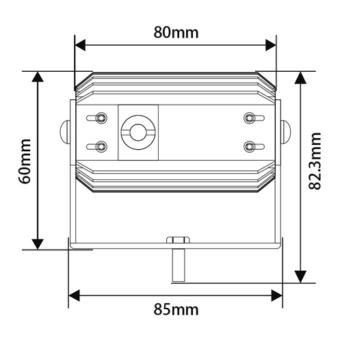 フリーク フォークリフト用レーザーラインライト20Ｗ 製品図面・寸法図 2