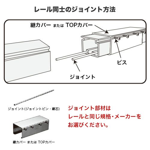 岡田 D40レール 3m スチール | ヨドヤ【公式】レール金物通販
