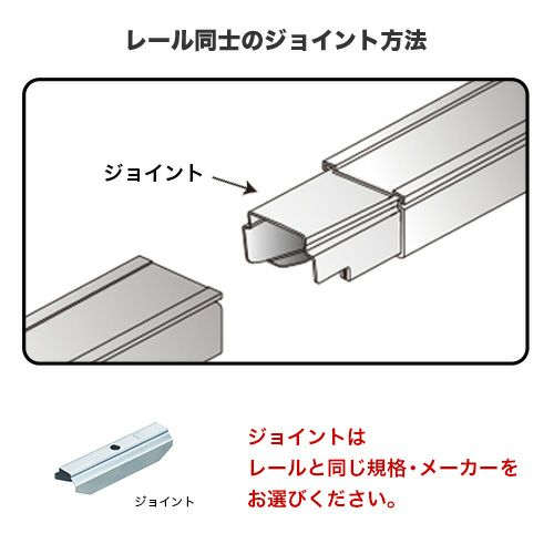 岡田 D25レール 4m アルミ | ヨドヤ【公式】レール金物通販