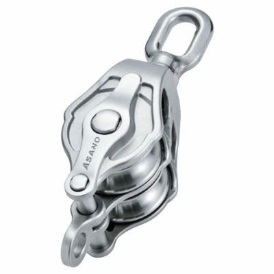 ASANO AKブロックPB型 2車 (ステンレスベアリング入) 100mm
