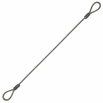 ASANO 端末加工ステンレスワイヤーロープ 構成7×7 両側(1mm)