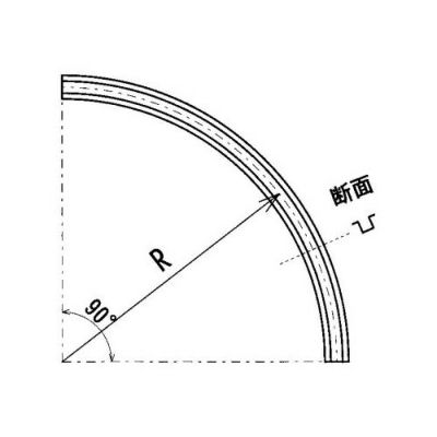 ヤボシ(フジ) 3号 スチール カーブレール(下) 550R