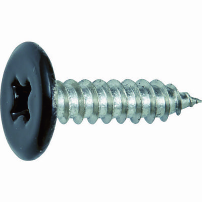 TRUSCO カラー低頭タッピングねじ ブラック ステンレス M4×25 (8本入)