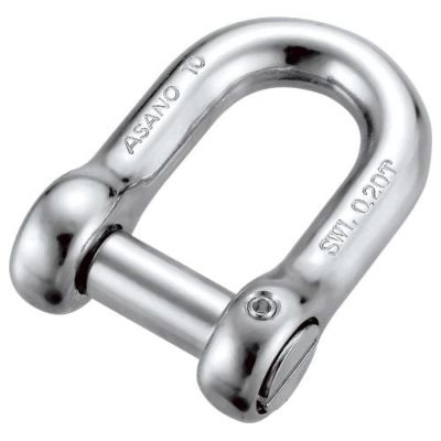ASANO 沈みシャックル (まわり止め付) 12mm