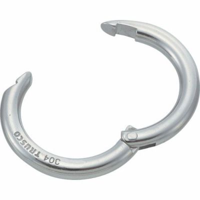 TRUSCO チェーンキャッチ ステンレス 4mm×20mm (2個入)
