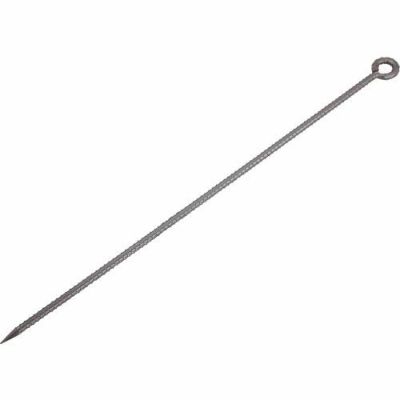 TRUSCO カラー 異形ロープ止め 丸型 スチール 茶 13mm×900mm