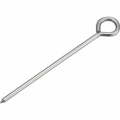 TRUSCO ロープ止め 丸型 ステンレス 6mm×160mm