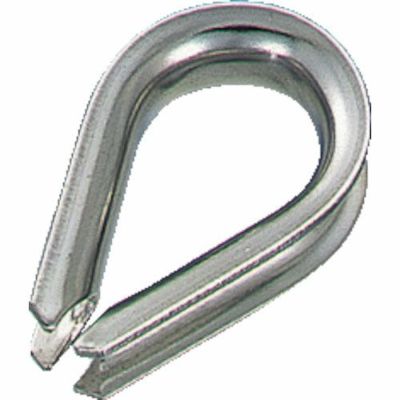 TRUSCO ライトシンブル ステンレス 適用ワイヤロープ径 3mm用 (2個入)
