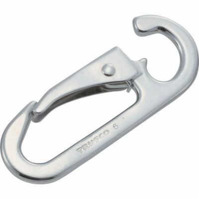 TRUSCO スナップフック D型 ステンレス 5.5mm×7mm (2個入)