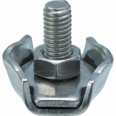 TRUSCO シングル ワイヤクリップ 適用ワイヤロープ径 1.5mm用 (2個入)