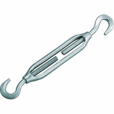 TRUSCO 枠式ターンバックル フック&フック スチール W3/8 TRUSCO 枠式ターンバックル フック&フック スチール W3/8