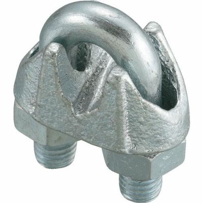 TRUSCO ワイヤクリップ スチール 適用ワイヤロープ径 9mm用