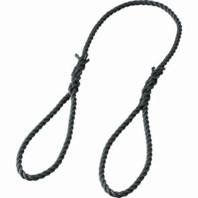 TRUSCO 台付ポリプロピレンロープ 3つ打タイプ 9mm×1m