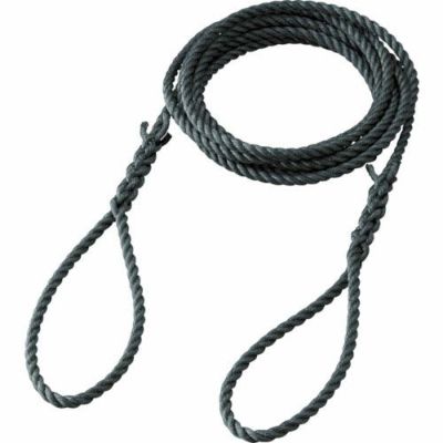 TRUSCO 台付ポリプロピレンロープ 3つ打タイプ 9mm×5m