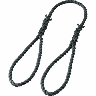 TRUSCO 台付ポリプロピレンロープ 3つ打タイプ 12mm×1m