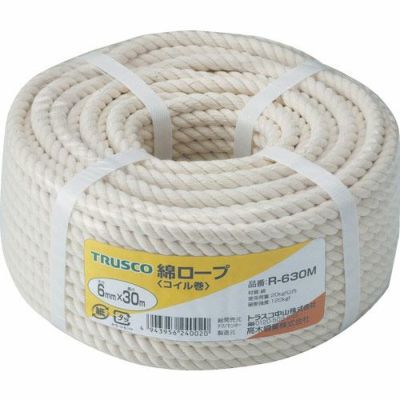 TRUSCO 難燃ロープ 16打タイプ 3mm×30m巻 | ヨドヤ【公式】レール金物通販