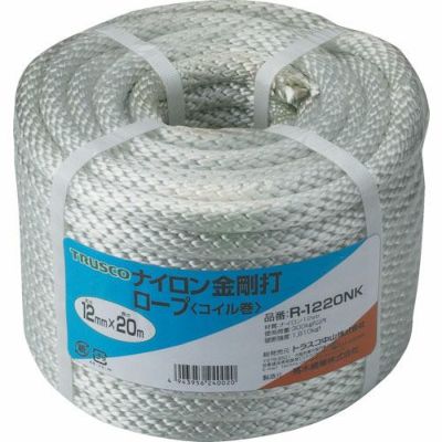 TRUSCO ナイロンロープ 金剛打タイプ 12mm×20m巻