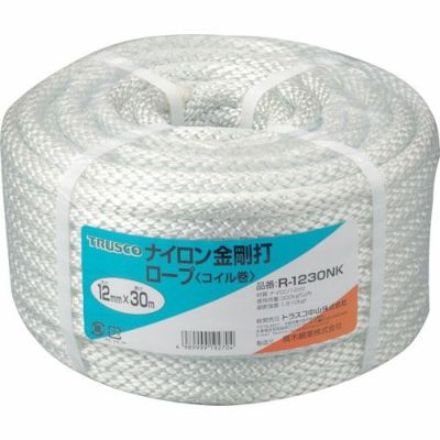 TRUSCO ナイロンロープ 金剛打タイプ 12mm×30m巻