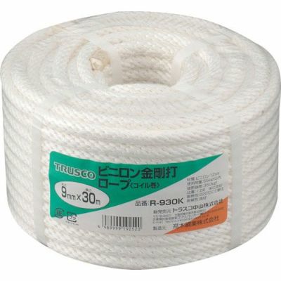 TRUSCO ビニロンロープ 金剛打タイプ 9mm×30m巻
