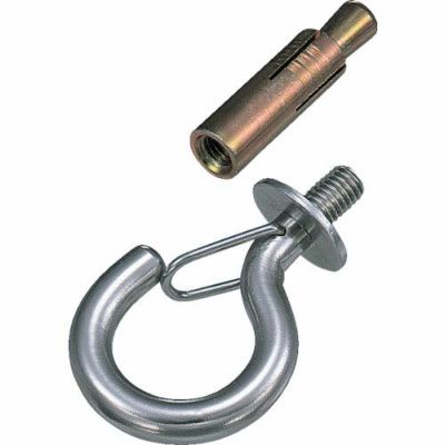水本 ステンレス ボルトフック 線径6.0mm ねじ径M6 (カットアンカー付)
