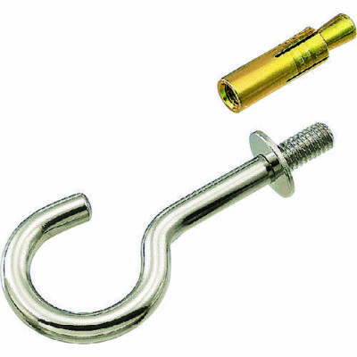 水本 ステンレス 吊りフック 線径9.0mm ねじ径W3/8 (カットアンカー付)