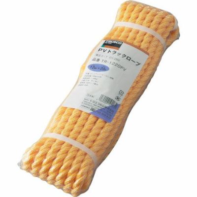 TRUSCO PVトラックロープ 3つ打 12mm×20m巻