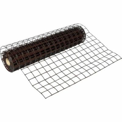 TRUSCO 多目的樹脂ネット 1m巾×10m巻 目合67×64mm ブラウン