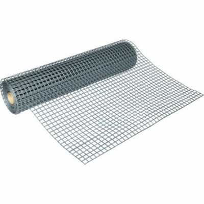 TRUSCO 多目的樹脂ネット 1m巾×10m巻 目合25×25mm シルバー