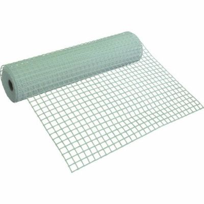 TRUSCO 多目的樹脂ネット 1m巾×10m巻 目合35×34mm  オレンジ