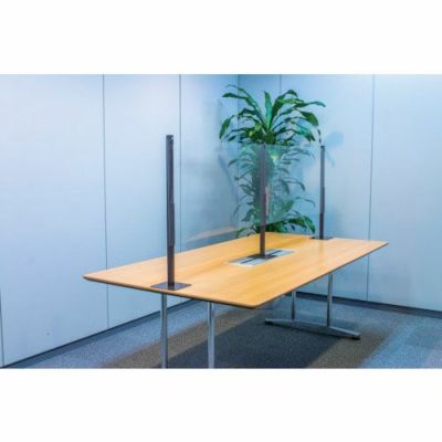 イノベックス 飛沫感染防止パーテーション クリアセーフ スプラッシュシールド (卓上標準タイプ) 2mセット