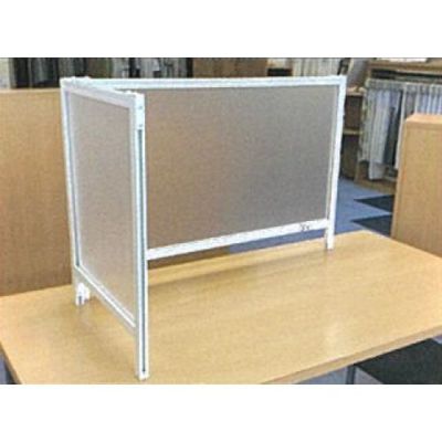フェデポリマーブル 【不透明/L型】 飛沫ブロックスクリーン (幅90×高さ88cm)