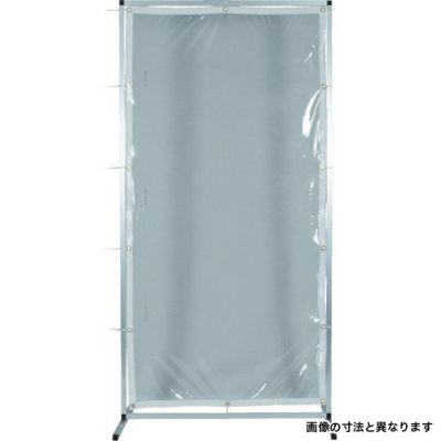 TRUSCO アルミ製衝立 透明防炎タイプ W1000mm×H1500mm