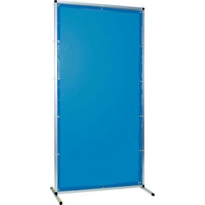 TRUSCO 溶接用遮光フェンス W1000×H1500mm ブルー 光線透過率33%／ アルミ製フレーム